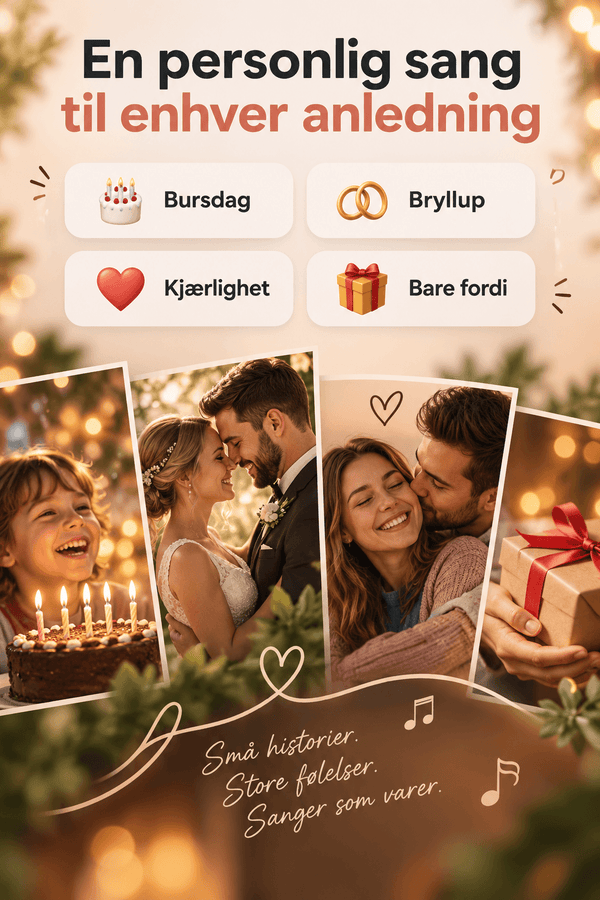 En personlig sang til den som har alt - den perfekte gaven